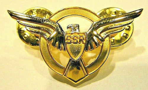Marvel Agent Carter SSR Wings Logo Gold Tone Metal Pin -new