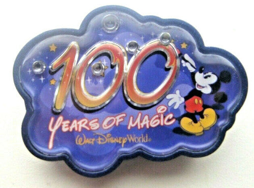 Disney 100 Years of Magic "Light Up" Pin - New
