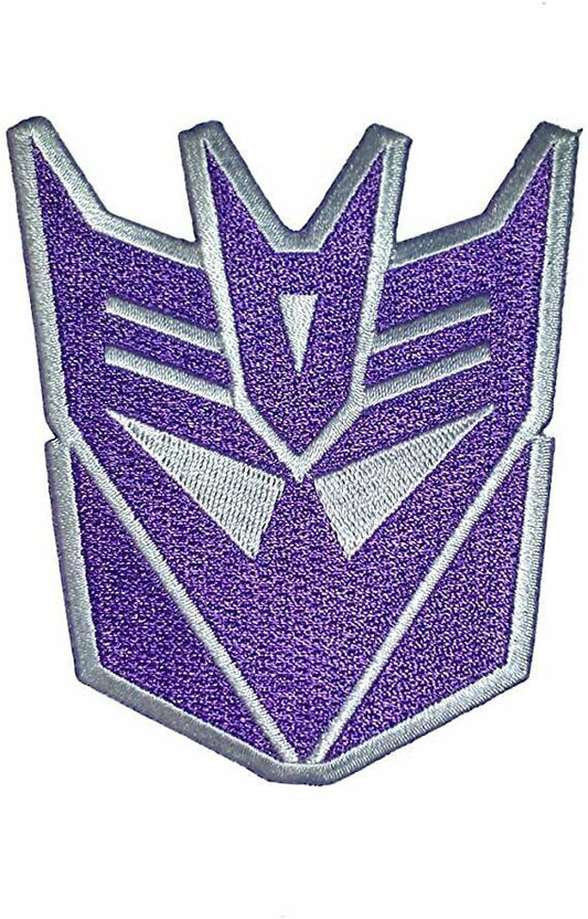 2 3/4" x 3 1/4", Transformers Decepticon purple logo embroidered patch. Sew or iron on. New.

Please note we will always combine shipping on like items.  Any additional patch or pin will ship for 50 cent per item.  Any additional payment will be reimbursed to your Paypal account.  Thank You.