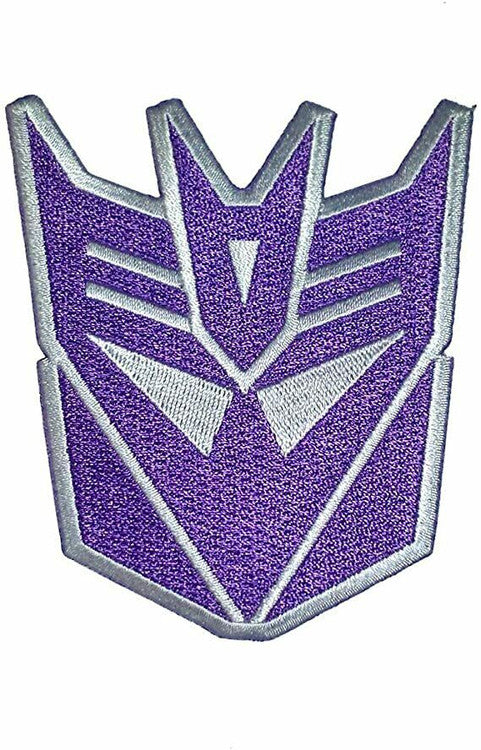 Transformers Decepticon Purple Logo Embroidered Patch -new