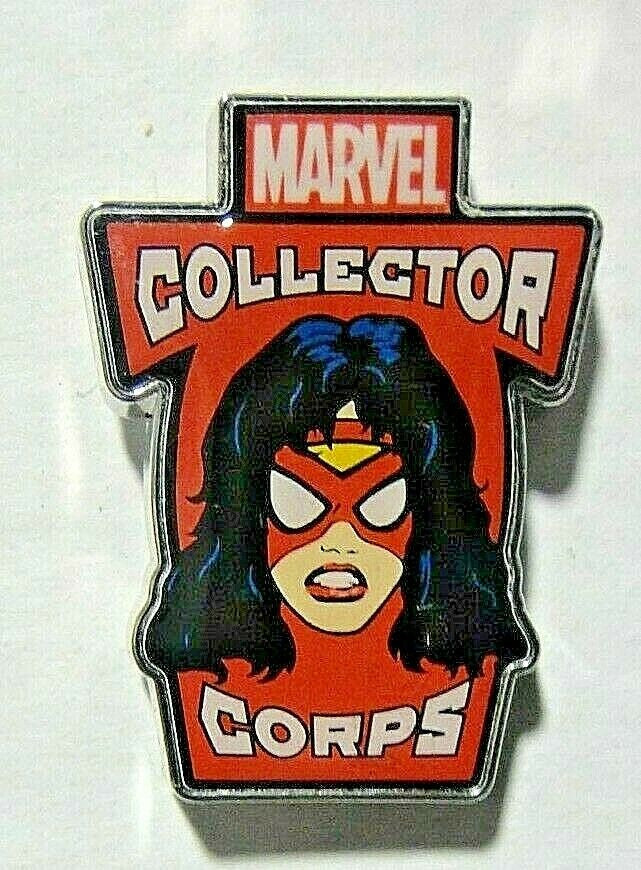1. 1/4 inches in tall, a new Marvel Collector Corp Spider -Woman Cloisonne Enamel Pin with clutch back.  
Funko 2016

Please note we will always combine shipping on like items.  Any additional patch or pin will ship for 50 cent per item.  Any additional payment will be reimbursed to your Paypal account.  Thank You.