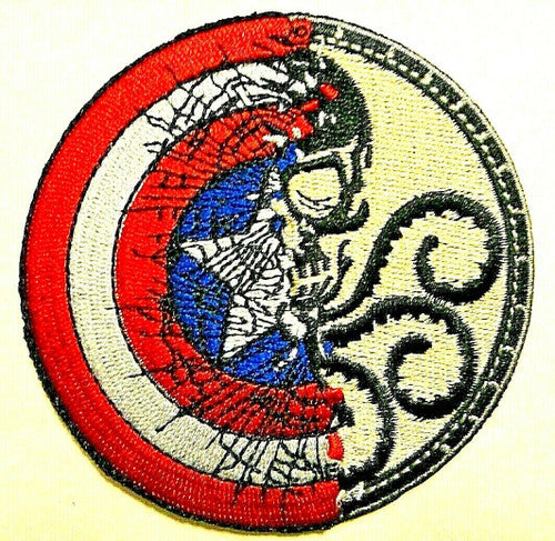 Marvel Comics Captain America Hydra Split Logo Embroidered Patch -new