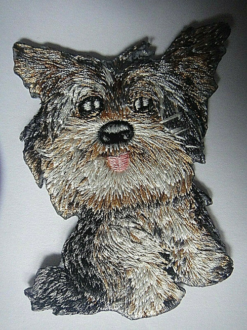 Scottish Terrier Dog Embroidered Patch -new