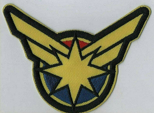 Marvel Comics Captain Marvel Logo Embroidered Patch -new
