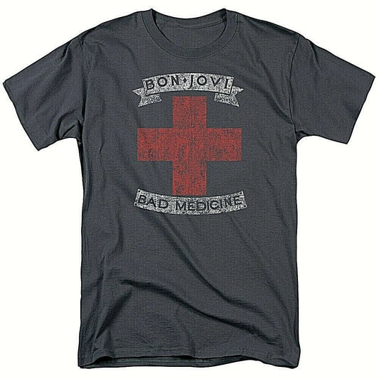 Bon Jovi "Bad Medicine" Mens Adult Unisex T-Shirt New -Available Sm to 3x
100% cotton high quality pre shrunk machine washable t-shirt