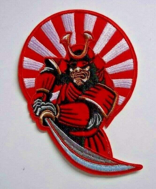 4" x 5 1/2" Japanese Samurai embroidered patch. Sew or iron on. New.

Please note we will always combine shipping on like items.  Any additional patch or pin will ship for 50 cent per item.  Any additional payment will be reimbursed to your Paypal account.  Thank You.