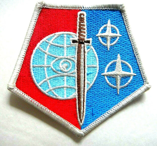 3 3/4 inches wide,  a new Avatar Motion Picture "Sword & Planet Logo" embroidered patch. Sew on or iron on. New.

Please note we will always combine shipping on like items.  Any additional patch or pin will ship for 50 cent per item.  Any additional payment will be reimbursed to your Paypal account.  Thank You.