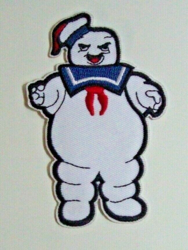 4" tall, Ghostbusters Stay Puft Marshmallow  Man embroidered patch. Sew on or iron on. New.

Please note we will always combine shipping on like items.  Any additional patch or pin will ship for 50 cent per item.  Any additional payment will be reimbursed to your Paypal account.  Thank You.