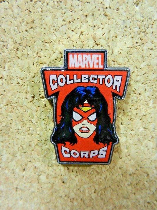 1 1/2 inches tall, Funko Marvel Collector Corps Exclusive Silver Superior Spider-Woman enamel pin with clutch back. New.

Please note we will always combine shipping on like items.  Any additional patch or pin will ship for 50 cent per item.  Any additional payment will be reimbursed to your Paypal account.  Thank You.