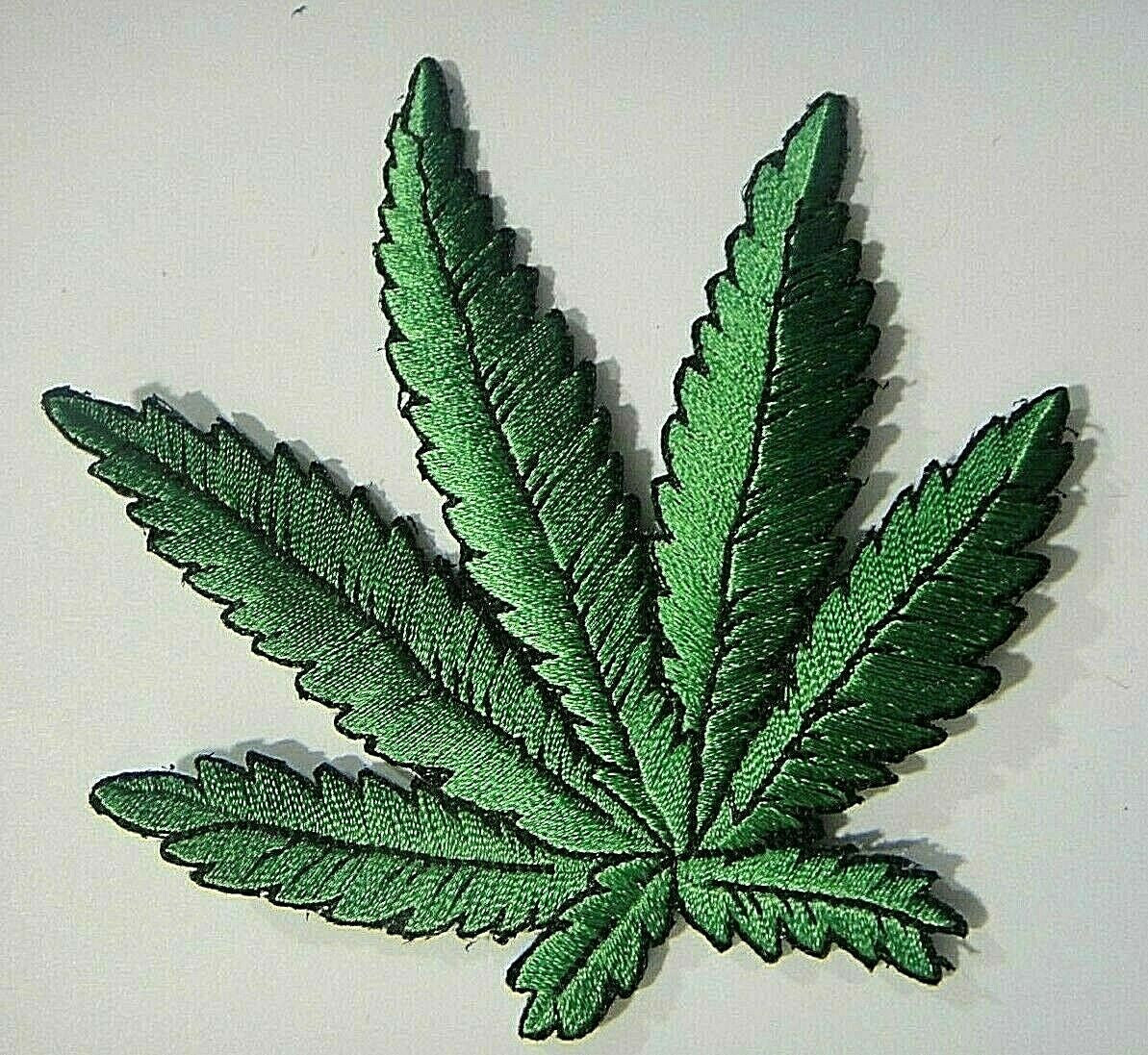 3 inches wide, a new Marijuana Leaf (Jamaican Ganja) Embroidered Patch.  Sew on or iron.

Please note we will always combine shipping on like items.  Any additional patch or pin will ship for 50 cent per item.  Any additional payment will be reimbursed to your Paypal account.  Thank You.