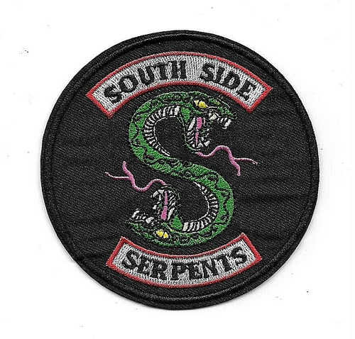 Riverdale South Side Serpents Shoulder Embroidered Patch -new