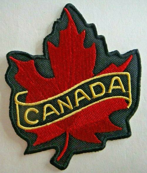Canada "Maple Leaf" Banner Embroidered Patch -new