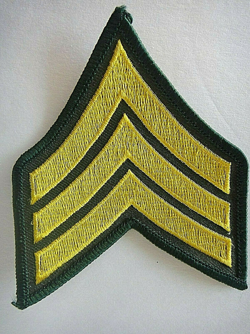 3 3/4 inches tall, a new MASH TV series Army Sergeant uniform embroidered patch. Sew or iron on. New.

Please note we will always combine shipping on like items.  Any additional patch or pin will ship for 50 cent per item.  Any additional payment will be reimbursed to your Paypal account.  Thank You.
