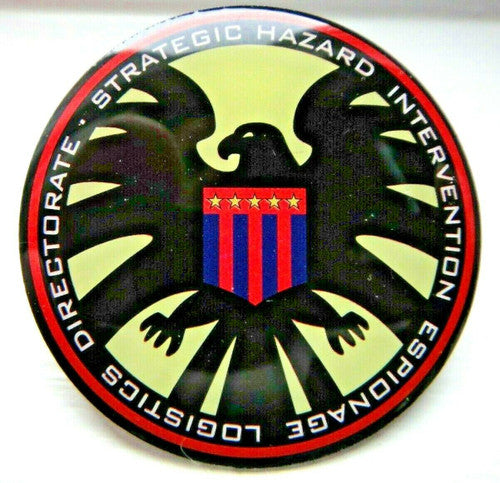 Marvel Avengers Agents Of Shield S.h.i.e.l.d. Metal Enamel Pin (Nick Fury) -new