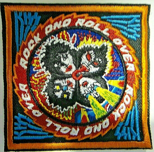 3 inches tall, KISS "Rock and Roll Over" embroidered patch.  Sew on or iron. New.

Please note we will always combine shipping on like items.  Any additional patch or pin will ship for 50 cent per item.  Any additional payment will be reimbursed to your Paypal account.  Thank You.