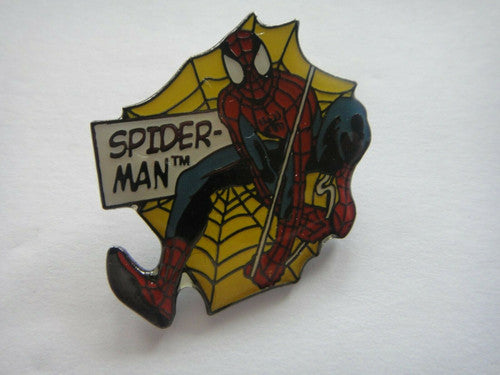 Spider-Man in Web Enamel Pin - 2002 Australian Exclusive, New