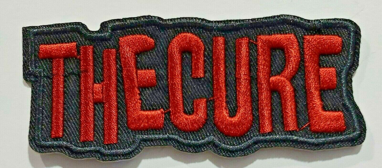 Measures 3 3/4 inches wide, a new The Cure "British Rock Band" Logo embroidered patch.  Sew on or Iron.  

Please note we will always combine shipping on like items.  Any additional patch or pin will ship for 50 cent per item.  Any additional payment will be reimbursed to your Paypal account.  Thank You.