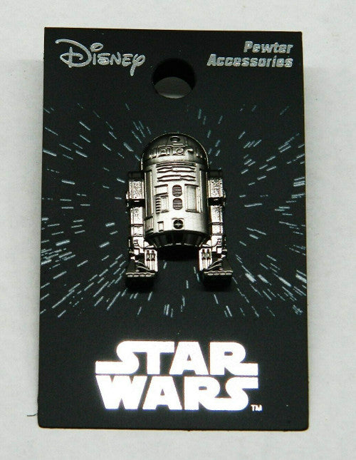 Star Wars R2-D2 Droid 3D Image Die-Cut Pewter Metal Pin -new