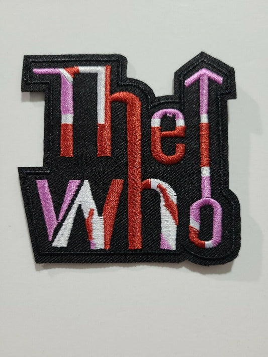 Measures 3 inches square, a new The Who "Band Logo" embroidered patch.  Sew on or Iron.  

Please note we will always combine shipping on like items.  Any additional patch or pin will ship for 50 cent per item.  Any additional payment will be reimbursed to your Paypal account.  Thank You.