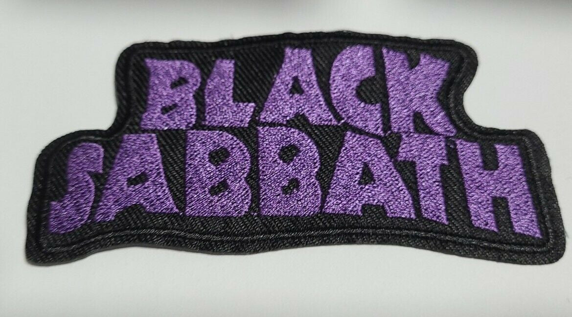 Measures 4.25 inches wide, a new Black Sabbath Logo embroidered patch.  Sew on or Iron.  

Please note we will always combine shipping on like items.  Any additional patch or pin will ship for 50 cent per item.  Any additional payment will be reimbursed to your Paypal account.  Thank You.