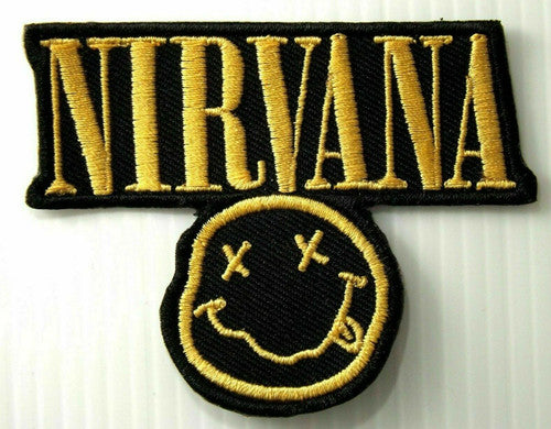 Nirvana Die Cut Logo Embroidered Patch -new