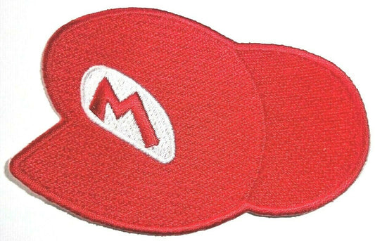 3. 3/8 inches tall,  a new Super Mario Bros. "Ball Cap" embroidered patch. Sew on or iron on. New.

Please note we will always combine shipping on like items.  Any additional patch or pin will ship for 50 cent per item.  Any additional payment will be reimbursed to your Paypal account.  Thank You.