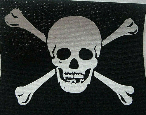 Pirates Skull and Bones Flag Cloth Patch
