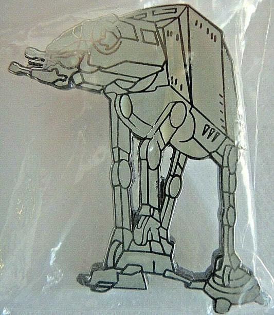 1. 3/8 inches tall, a new Star Wars Imperial AT-AT Figure Die Cut Cloisonne Metal Pin with clutch back. New.

Please note we will always combine shipping on like items.  Any additional patch or pin will ship for 50 cent per item.  Any additional payment will be reimbursed to your Paypal account.  Thank You.