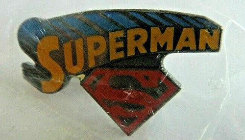 DC Comics Superman with Logo Enamel Pin -new