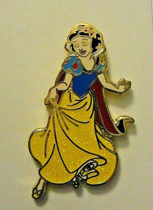 Disney Snow White Dancing Cloisonne Pin -new