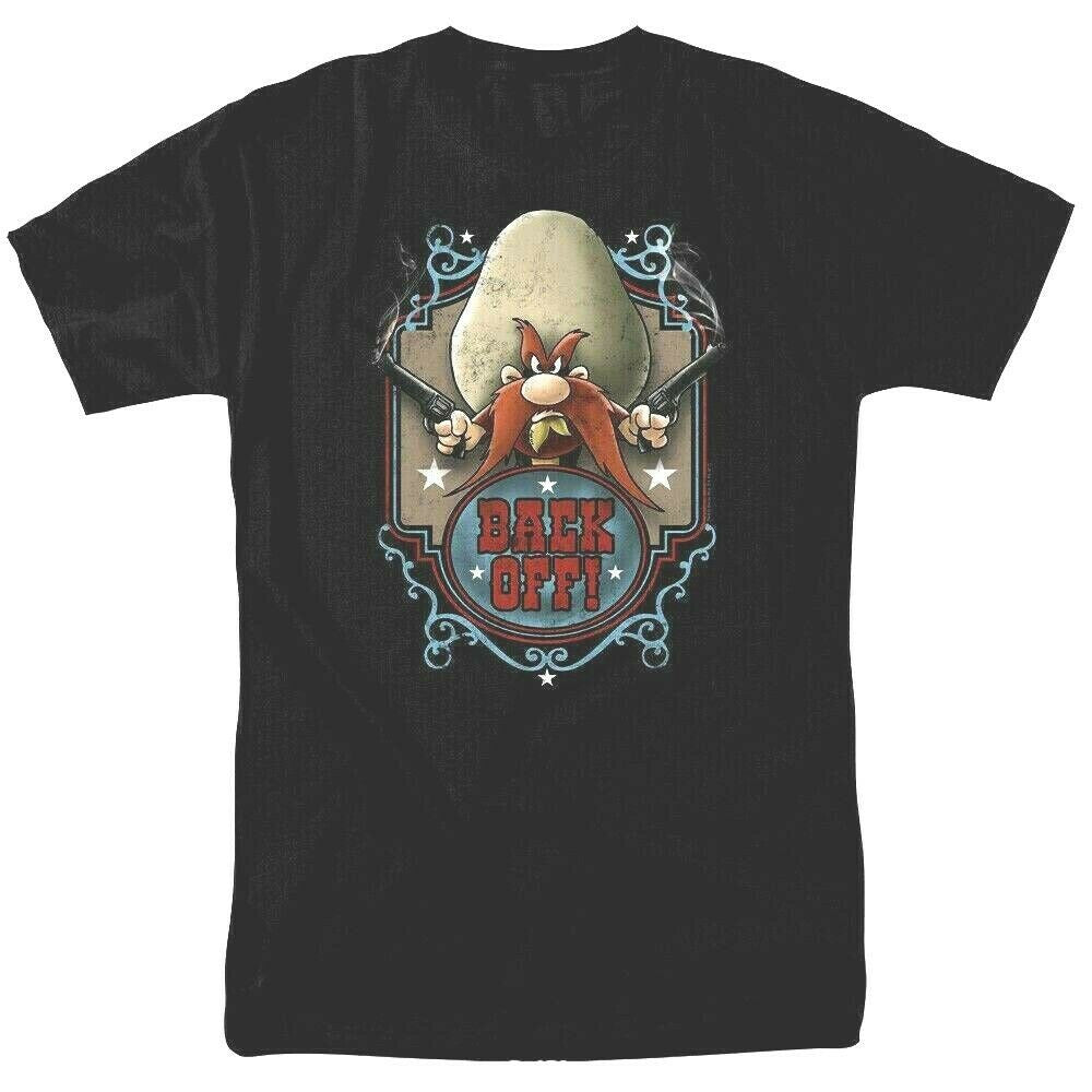 Looney Tunes Yosemite Sam "Back Off" Mens Unisex T-Shirt, sm-3x
100% Cotton High Quality Pre Shrunk Machine Washable T Shirt