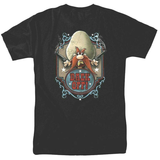 Looney Tunes Yosemite Sam "Back Off" Mens Unisex T-Shirt, sm-3x
100% Cotton High Quality Pre Shrunk Machine Washable T Shirt