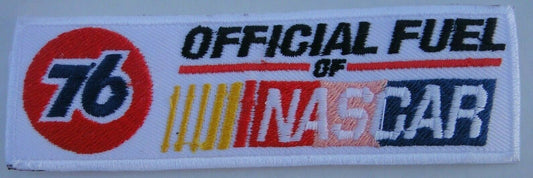 4 3/8 inch wide, 76, Official Fuel of NASCAR embroidered patch. Sew on or iron on. New.

Please note we will always combine shipping on like items.  Any additional patch or pin will ship for 50 cent per item.  Any additional payment will be reimbursed to your Paypal account.  Thank You.