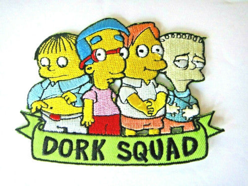 The Simpsons "Dork Squad" Embroidered Patch - New