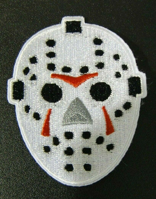 Jason Voorhees "Friday the 13th" Mask Embroidered Patch -new