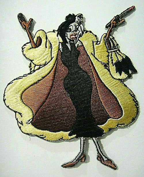 Disney Cruella De Vil (101 Dalmatians) embroidered patch. new