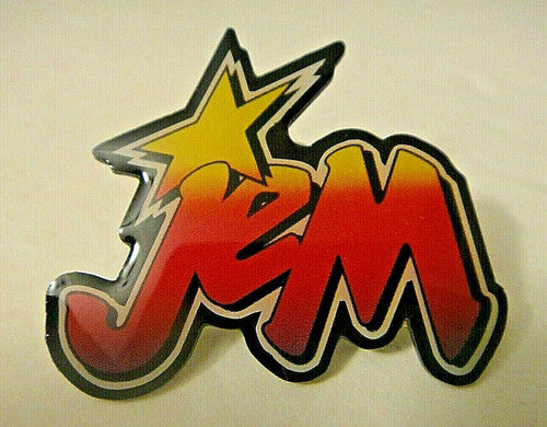 Jem Logo "Truly Outrageous!" logo Enamel Pin - New