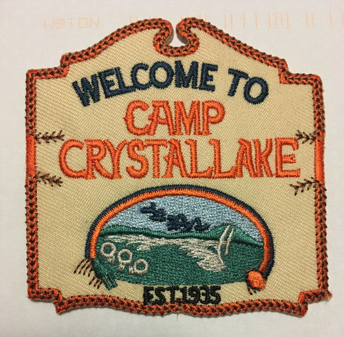 Friday the 13th "Welcome to Crystal Lake" Embroidered Patch -new