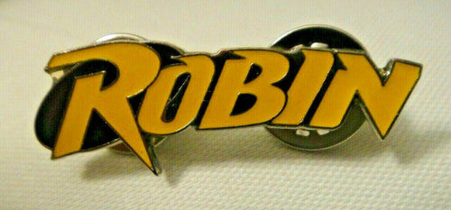 DC Comics Robin Comic Book Logo (Batman) Enamel Metal Pin -new