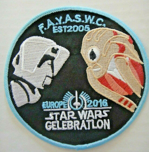 Star Wars Celebration London "FAYASWC" Fan Club Embroidered Patch.-new