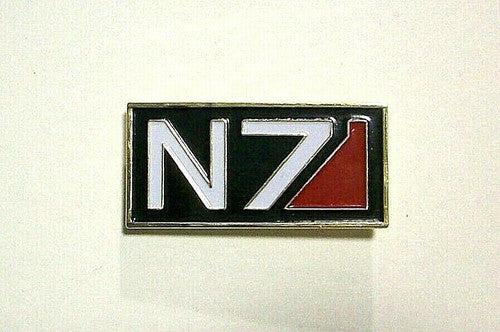 Mass Effect N7 Project Logo Enamel Metal Pin -new