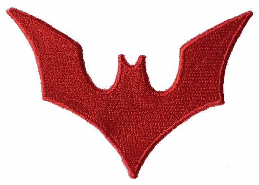 4 inches wide, DC Comics Batman Beyond Chest Logo embroidered patch. Sew on or iron on. New.

Please note we will always combine shipping on like items.  Any additional patch or pin will ship for 50 cent per item.  Any additional payment will be reimbursed to your Paypal account.  Thank You.