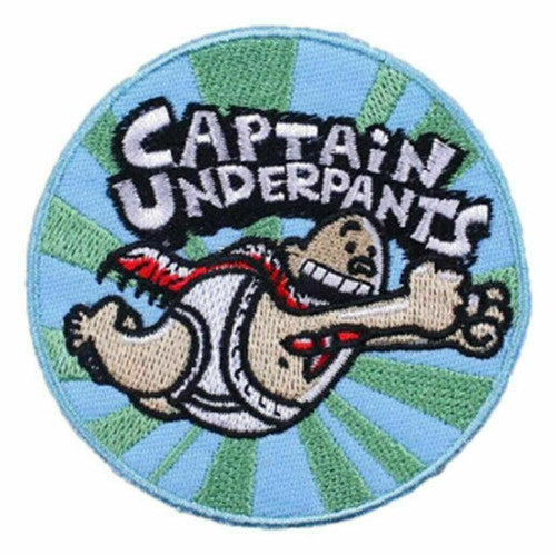 Captain Underpants Embroidered Patch -new