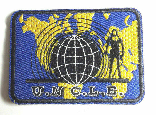 4 inches wide", The Man from U.N.C.L.E. Logo Embroidered Patch. Sew on or iron on. New.

Please note we will always combine shipping on like items.  Any additional patch or pin will ship for 50 cent per item.  Any additional payment will be reimbursed to your Paypal account.  Thank You.
