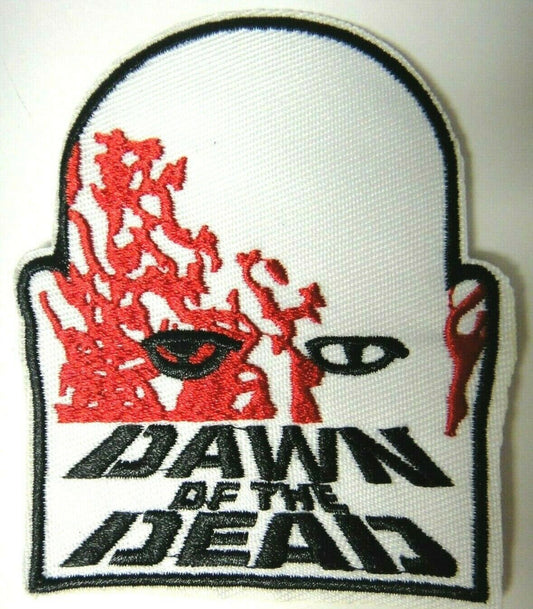 3.5 inches tall,  a new Dawn of the Dead embroidered patch. Sew on or iron on.

Please note we will always combine shipping on like items.  Any additional patch or pin will ship for 50 cent per item.  Any additional payment will be reimbursed to your Paypal account.  Thank You.