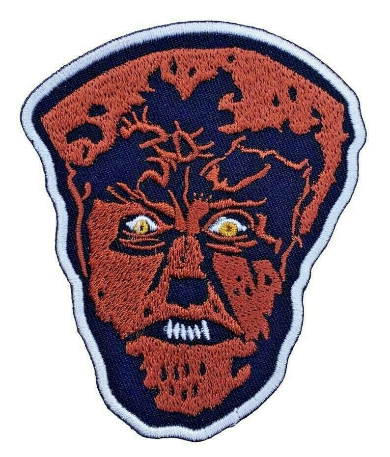 3 inches tall,  a new The Wolfman "Lon Chaney Jr." embroidered patch. Sew on or Iron on. 
 
Please note we will always combine shipping on like items.  Any additional patch or pin will ship for 50 cent per item.  Any additional payment will be reimbursed to your Paypal account.  Thank You.