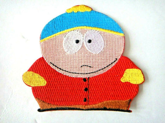 3 1/4 inches in wide, South Park "Cartman" embroidered patch. Sew on or iron on. New.

Please note we will always combine shipping on like items.  Any additional patch or pin will ship for 50 cent per item.  Any additional payment will be reimbursed to your Paypal account.  Thank You.