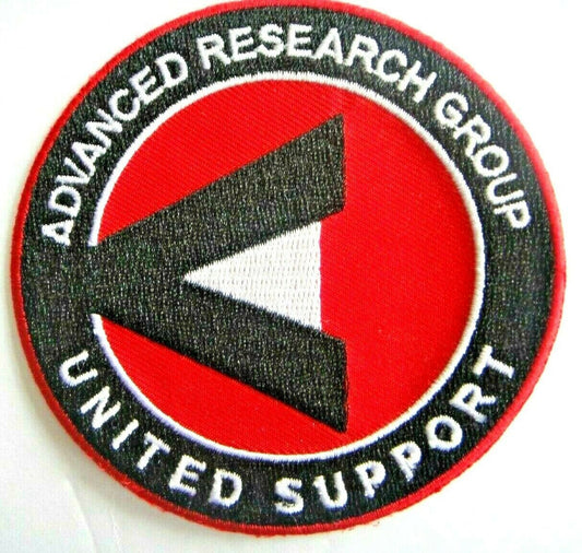 3 1/2 inches tall, a new World of Warcraft,  "Advance Research Group - United Support" Embroidered Patch, Sew on or iron. 

Please note we will always combine shipping on like items.  Any additional patch or pin will ship for 50 cent per item.  Any additional payment will be reimbursed to your Paypal account.  Thank You.