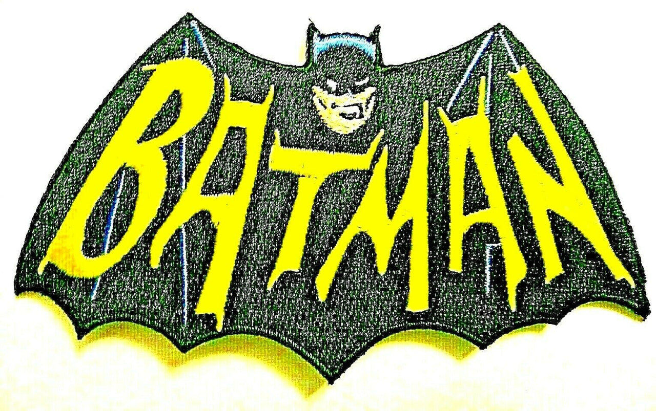 4. 1/2", Batman 1966 TV x-Large logo (Adam West) embroidered patch. Sew on or iron on. New.

Please note we will always combine shipping on like items.  Any additional patch or pin will ship for 50 cent per item.  Any additional payment will be reimbursed to your Paypal account.  Thank You.