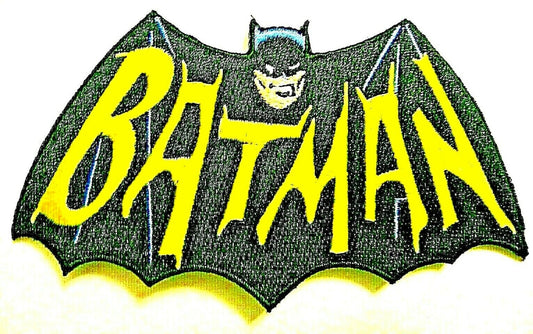 4. 1/2", Batman 1966 TV x-Large logo (Adam West) embroidered patch. Sew on or iron on. New.

Please note we will always combine shipping on like items.  Any additional patch or pin will ship for 50 cent per item.  Any additional payment will be reimbursed to your Paypal account.  Thank You.